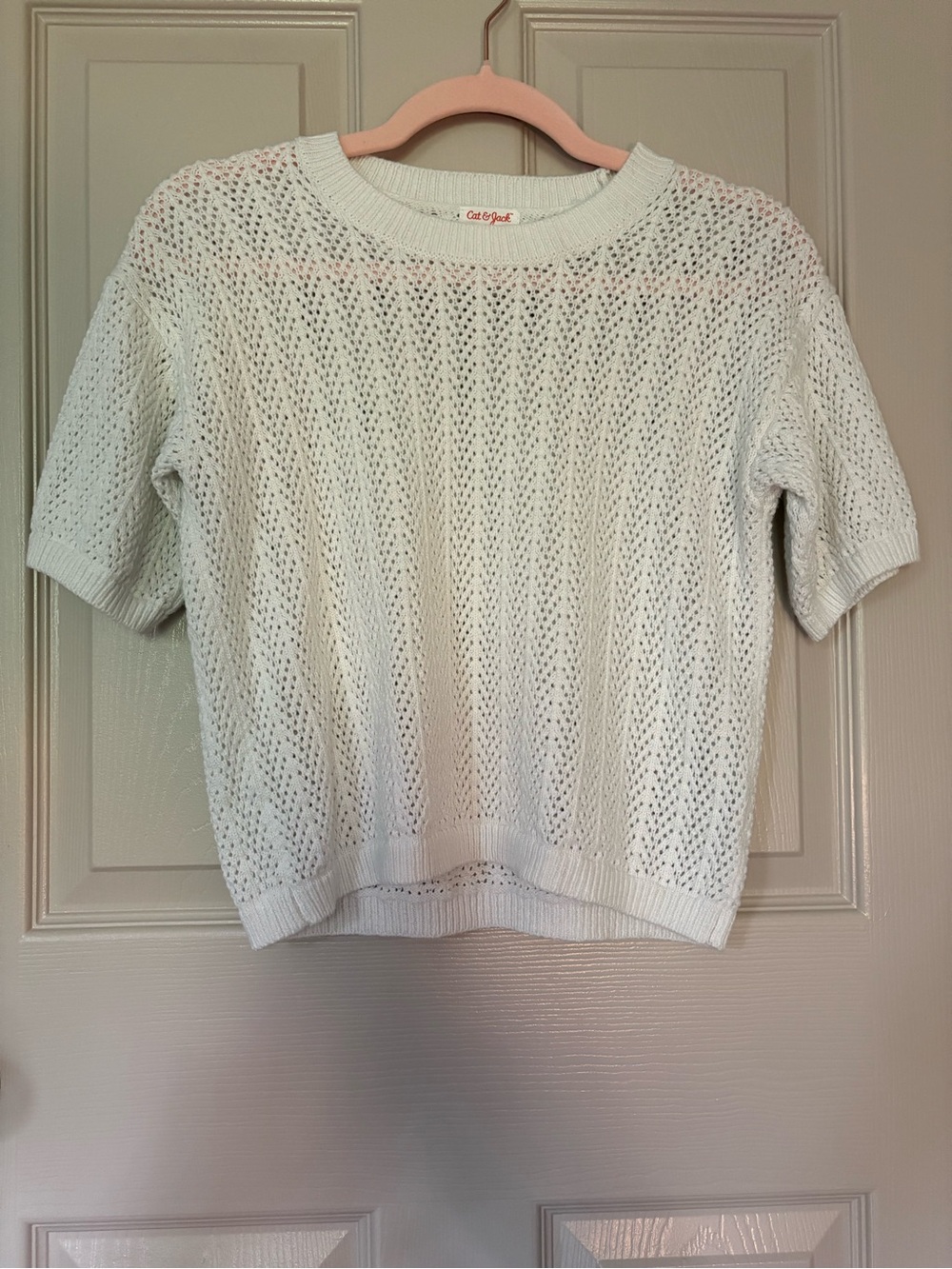 NWOT Cat & Jack Knit Short-Sleeve Sweater
